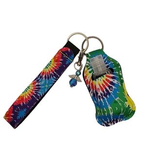 Key Chain and Hand Sanitizer Holder with Refillable Hand Sanitizer Bottle